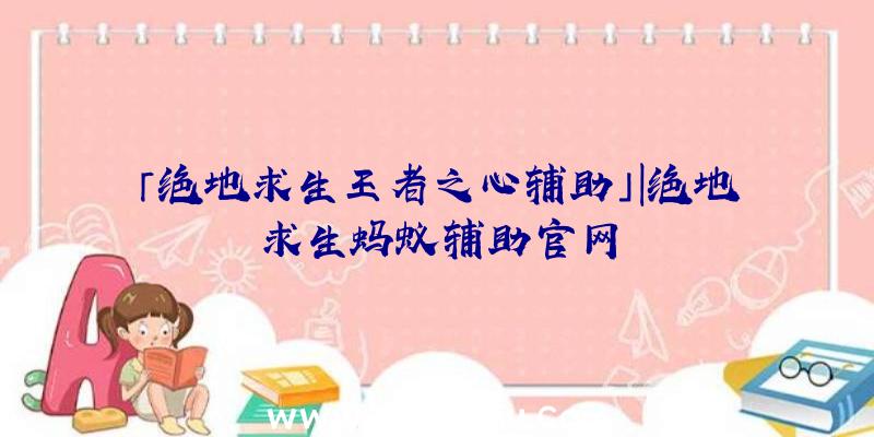 「绝地求生王者之心辅助」|绝地求生蚂蚁辅助官网